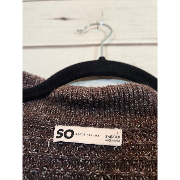 So Good For Life Women's Brown Stretch‎ V-Neck Long Sleeve Sweater Size Large - Picture 3 of 6